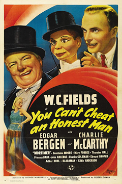 Movie poster showing W.C. Fields with Bergen & McCarthy.