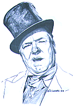 Illustration of W.C. Fields.