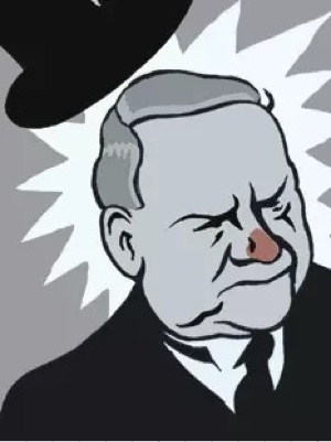 Illustration of W.C. Fields from The New Yorker